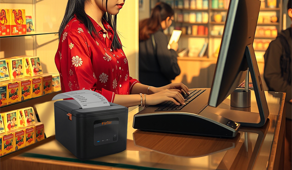 Pencetak fiskal MAX80K Memastikan Pematuhan & Sambungan
