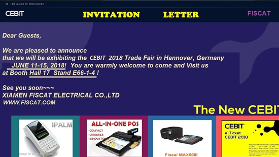 Pertunjukan Perdagangan 2018 NEW CEBIT di Hannover, Jerman, dari 11 Juni hingga 15 Juni - Anda sangat disambut di